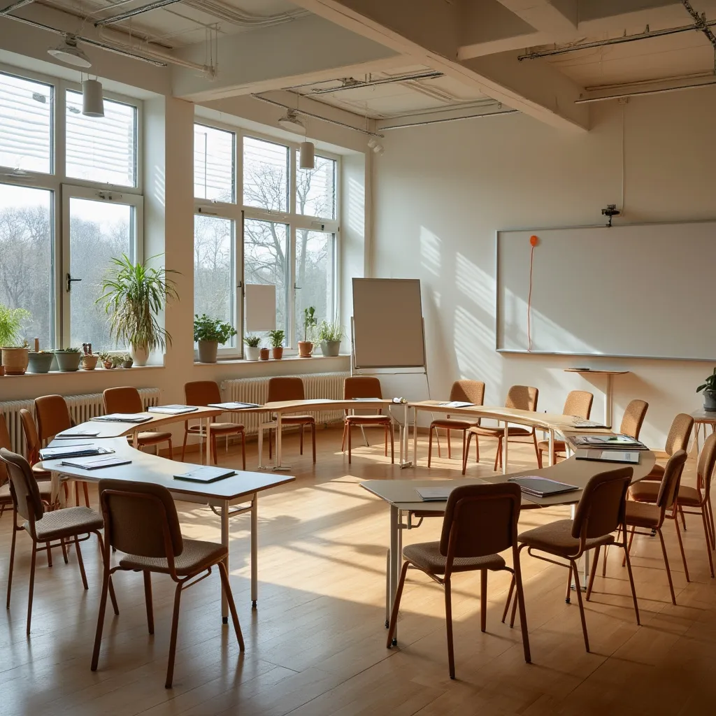 Salle d'ateliers collectifs