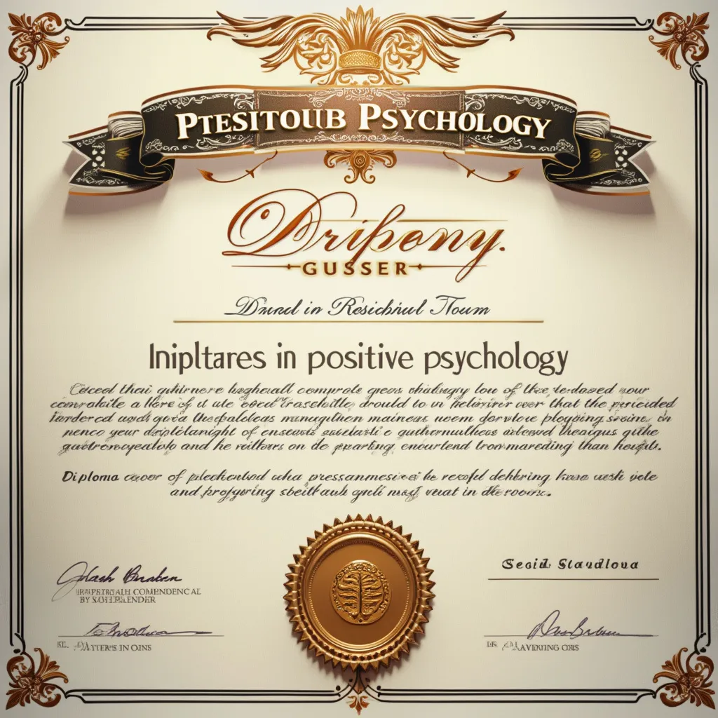 Certification en psychologie positive